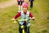 Young girl riding a bicycle