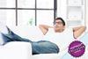 Man relaxing on his sofa