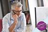 Mature man speaking on the phone