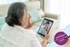 Older lady face timing