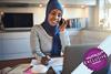 Woman speaking on the phone making notes