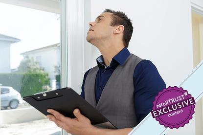 Man undertaking a home inspection