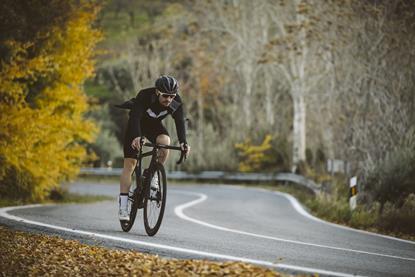 Man riding his run in the sunshine